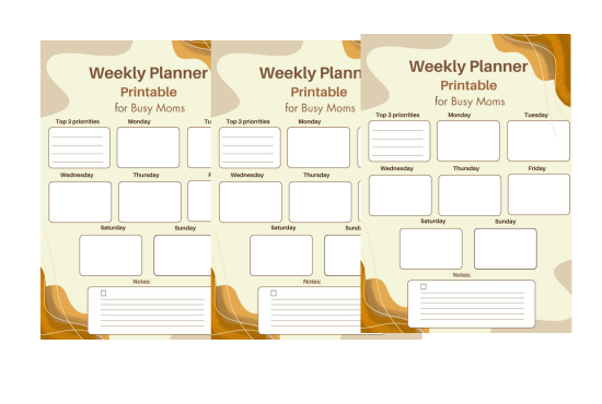 Weekly Planner Printable for Kids